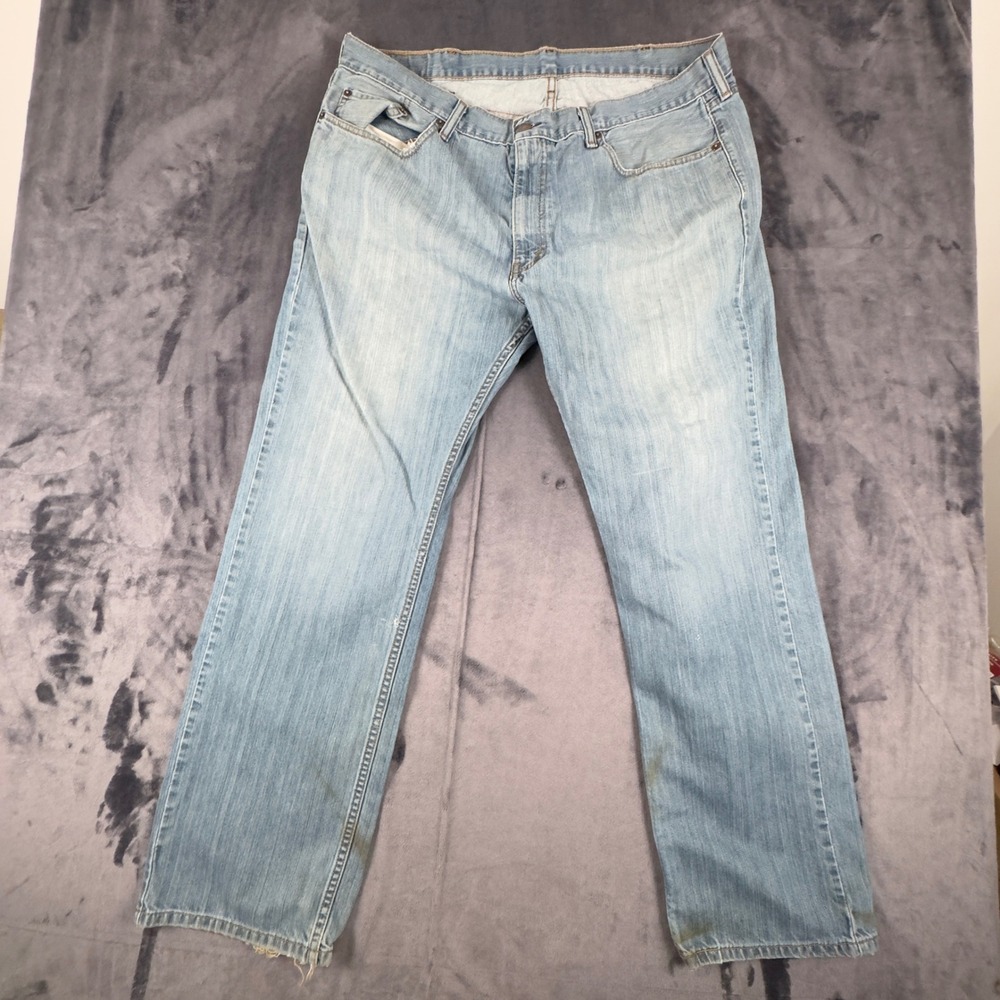Levi's 559 Relaxed Straight Jeans Mens 40x32 Light Wash Blue Denim 4747